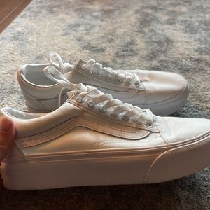 Platform White Vans